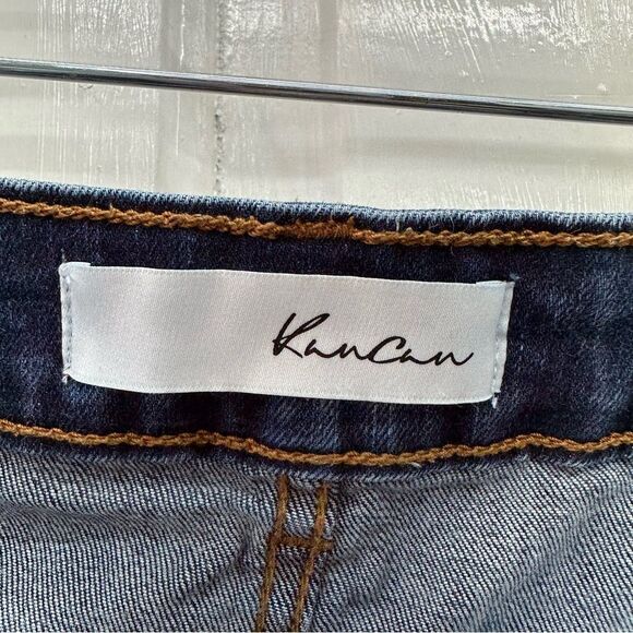 Kancan button fly raw hem denim jean shorts women's small - Picture 3 of 4